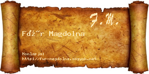 Für Magdolna névjegykártya